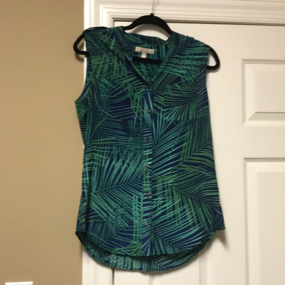 Sleeveless Banana Republic blouse